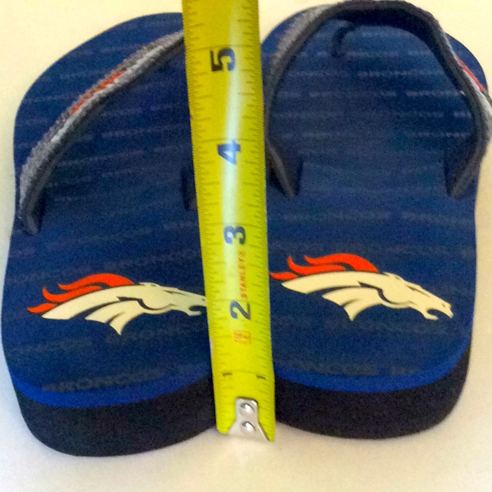Denver Broncos Sequin Flip Flops - Picture 4 of 4